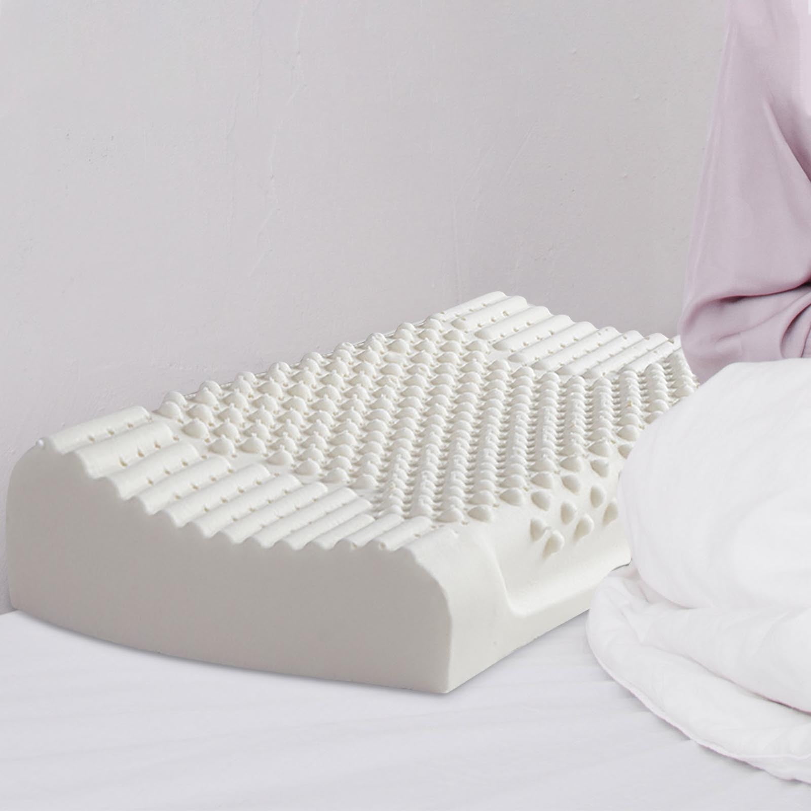 Qonioi Ergonomic Cervical Pillow, Orthopedic Neck Support Pillow for Pain Relief, Memory Foam Contour Bed Pillow for Side Back Stomach Sleepers