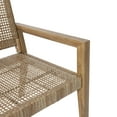 thumbnail image 6 of Coloma Wicker and Acacia Wood Outdoor Loveseat, Light Multibrown and Light Brown, 6 of 9
