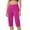 ZC-Hot Pink, variant on CFLVAEK Dressy Capris Pants for Women High Waist Stretch Plus Size Womens Capris Pants Pull On Slacks with Pockets Work Casual Khaki M