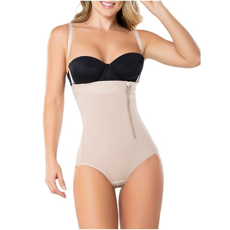 

Diane & Geordi 2405F Fajas Colombianas Reductoras Women Strapless Shapewear Waist Shaper Beige XS