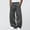 Dark Gray, variant on LJEFF Men Wide Leg Baggy Casual Pants, Soft Pocket Elastic Waist Breathable Outdoor Gift Trousers Dark Gray
