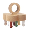 thumbnail image 1 of Scalp Massager, Beech Wood Stone Massage Tool, Portable Detangling Comb with Polished Teeth for Spa and Home Use, 1 of 7