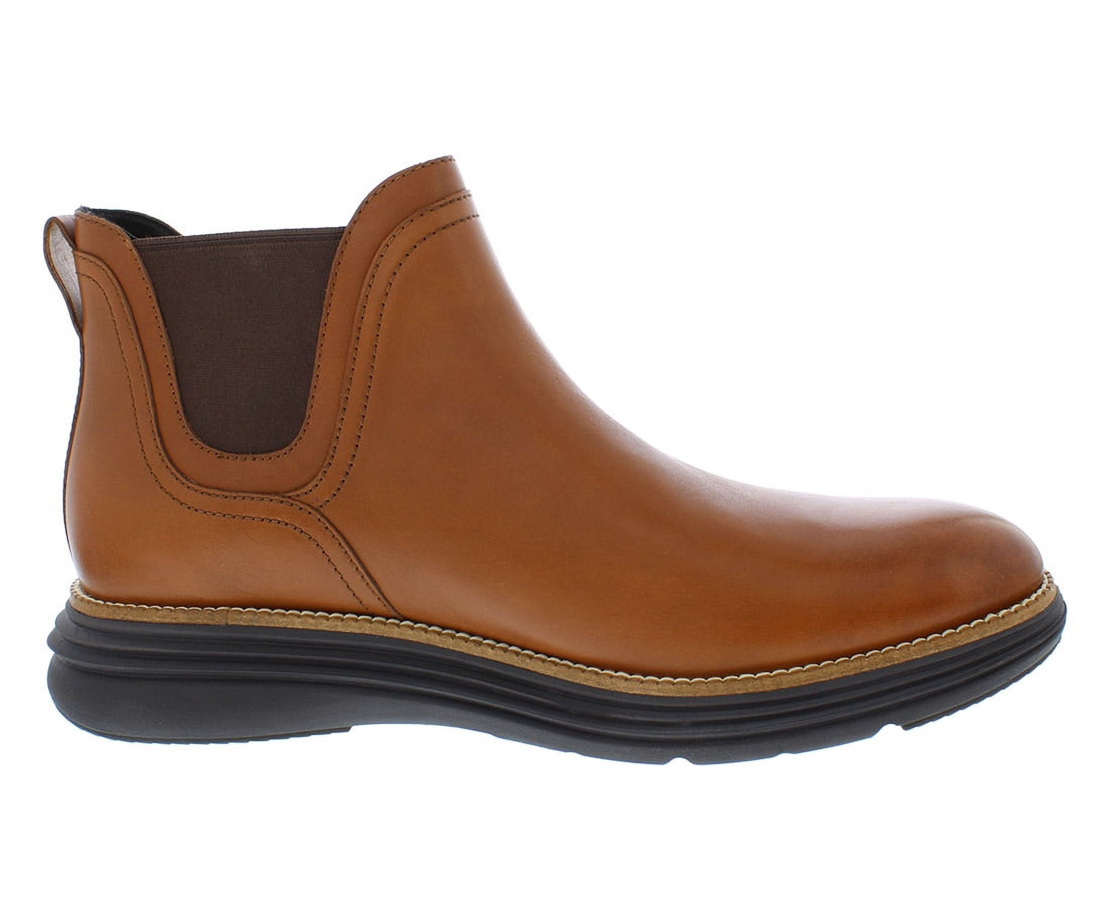 Cole Haan Mens Size 13 Grand+Dress Chelsea Leather Boots British Tan C37859 NWOB Cole Haan Original Grand Ultra Chelsea Boots Mens Shoes Size  main image 3