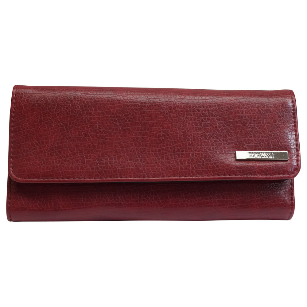 Marshal Wallet - Kenneth Cole Reaction Elongated Clutch Women's Red ...