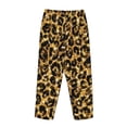 thumbnail image 4 of Kdxio Women's Comfy Stretch Gold Glitter LeopardPrint Drawstring Pajama Pants-Medium, 4 of 9