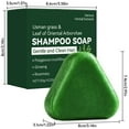 thumbnail image 3 of Nature Triangle Shampoo Bar, 4.23 Oz Usman Grass Shampoo Bar, Natural Usman Grass Hair Shampoo Bar for Women & Men, Strengthens Smooths Hair, Natural ShampooBar For All Hair Types, 3 of 9