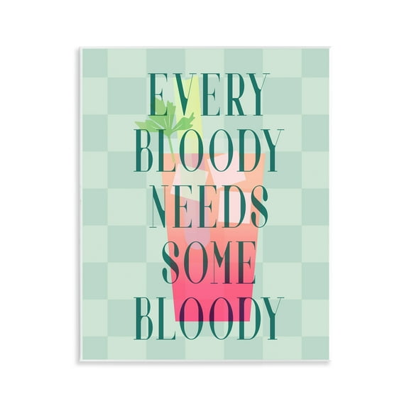 Stupell Industries Bloody Mary Cocktail Food & Beverage Painting Unframed Art Print Wall Art, 11 x 14