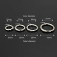 thumbnail image 5 of 20Pcs Trigger Spring O Rings Round,Metal Keychain Ring Round Carabiner Clips for Keyrings Buckle, Bags, Purses, 5 of 5