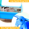 thumbnail image 3 of Art Easel for Kids, Double Sided Magnetic Kids Easel, Adjustable 360°Rotating Whiteboard & Chalkboard for Boys and Girls, Blue, 3 of 9