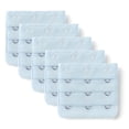 thumbnail image 1 of Extensores de tirantes de sujetador elásticos de 3 ganchos y 3 filas para mujeres, color azul claro, 1 of 5