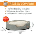thumbnail image 3 of K&H Pet Products Thermo-Snuggly Sleeper Heated Dog Bed Sage/Tan Large 30 X 22 X 6 Inches, 3 of 10