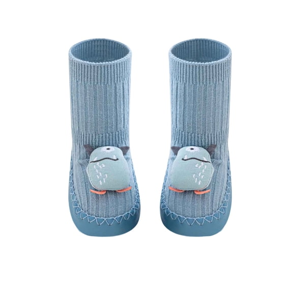 WAYUTE Toddler Boy Shoes Baby Socks and Floor Shoes Walking Cartoon Mid Calf Soft Sole Shoes Casual Outdoor