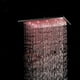 thumbnail image 3 of Cabezal de ducha LED de 16 pulgadas, cabezal de ducha de lluvia cuadrado, boquilla de silicona negra mate, grifo fijo fácil de limpiar para ducha, 3 of 5
