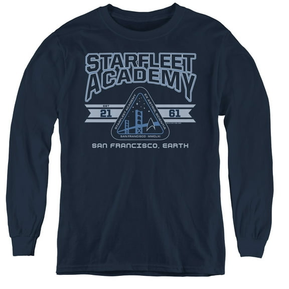 Star Trek - Starfleet Academy Earth - Youth Long Sleeve Shirt - Large