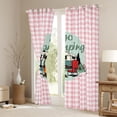 thumbnail image 3 of Erosebridal Camping Camper Black Out Curtains For Travel Trailers Black Out Curtains,Classic Geometric Checkered Curtains Pack of 2 (42x63 Each) For Girls Kids, 3 of 7