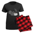 thumbnail image 5 of CafePress - Coffee Squirrel Women's Dark Pajamas - Women's Short Sleeve Print T-Shirt and Pants Dark Cotton Pajama Set, 5 of 7