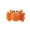 Orange, variant on Yellow Starfish Shape Dog Squeaky Chew Toy, Interactive Pet Biting Toy for Teething and Boredom Relief