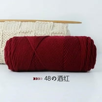 XmhyTop Wool Yarn for Knitting & Crocheting Projects - Premium Hand Dyed Yarn, 100g Weight Yarn - Luxurious, Soft & Durable Wool Yarn,Wine Red B