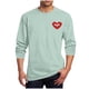 thumbnail image 2 of Ceisia Men Casual Fashion Printing Pullover T-Shirt Long Gift Sleeve Round-Neck Valentine's Day Tops, 2 of 5