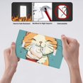 thumbnail image 4 of cute cat eating Switch Cover Decorative Wall Plate / 4-Gang 4-Toggle / Standard Size 4.5x8 in, 4 of 5