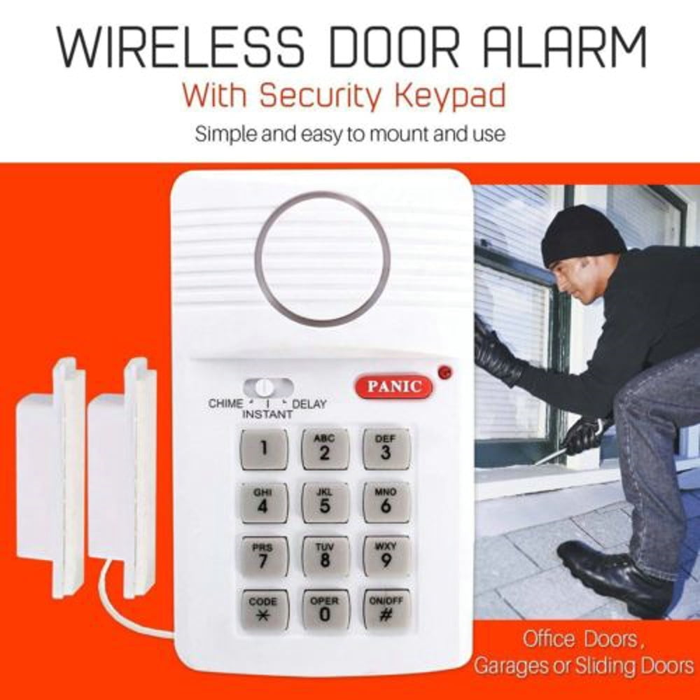 Wireless Security Keypad Alarm System Door Shed Garage Caravan Office Panic 