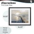 thumbnail image 4 of Stupell Industries Coastal Pier with Sailboat Seascape Black Framed Print Under Glass, 16 x 13, by Kim Curinga, 4 of 8