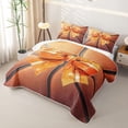 thumbnail image 3 of Erosebridal Bow Basketball Twin Quilt Set for Girls, Orange Oil Printing Art Twin Coverlet Set, 2 Pieces, 3 of 7