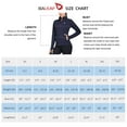 thumbnail image 2 of Baleaf Women's Fleece Full Zip Running Jacket Water Resistant Pockets Cycling Workout Track Jacket Thumb Holes Dark Blue L, 2 of 5