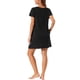 thumbnail image 3 of Pijamas cortos de manga corta para mujer INSPIRE CHIC con cuello en V, decoración de botones, ropa de dormir de longitud media, loungewear, vestido de noche S negro, 3 of 6
