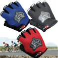 thumbnail image 1 of New Fashion Climbing Outdoor Sport Bicycle Cycling Bike Half Finger Mesh Gloves, 1 of 5