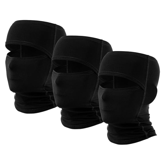 TELOLY 3 Pcs Open Top Balaclava Ski Masks Masks Full Face Cover Windproof Wicking for Sport Football Sun Protection Full Face Cover Windproof Wicking for Sport Football Sun Protection Balaclava