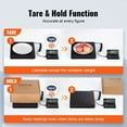 thumbnail image 6 of HCY Digital Shipping Scale, 110 lbs x 0.07 oz. Heavy Duty Postal Scale with Timer, Tare, Hold Function, 90° Foldable LCD Screen Package Scale for Laggage, Home, Post Office, AC/DC Powered, FCC Liste, 6 of 7
