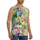 thumbnail image 2 of Balery Watercolor Blooming Cactus Camisetas sin mangas para hombre, absorbe la humedad y protege contra el mal olor.-Medium, 2 of 7