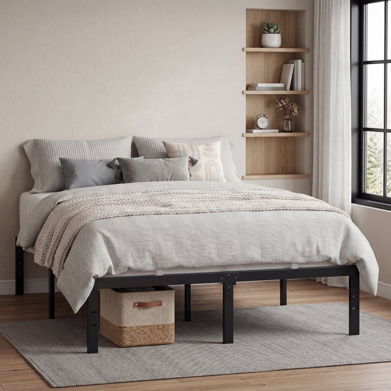 Ledrem Full Metal Platform Bed, 1100 Lbs Capacity photo 5