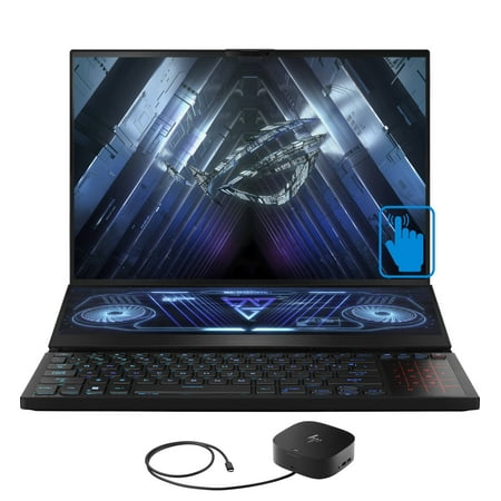 ASUS ROG Zephyrus Duo 16 Gaming/Entertainment Laptop (AMD Ryzen 7 6800H 8-Core, 16.0in 165Hz Touch Wide UXGA (1920x1200), GeForce RTX 3060, Win 11 Home) with G2 Universal Dock