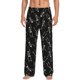 thumbnail image 1 of Balery Happy Skeletons Dancing Pantalones de pijama para hombre, pijama ultraligero, pantalón de descanso-Medium, 1 of 5
