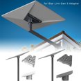 thumbnail image 3 of HELIAHOO for Star Link Gen 3 Adapter,Pipe Mount Adapter Mounting Kit,Stainless Steel Wall Mount for Starlink Internet Kit Satellite,Adjustable for Starlink Mounting Kit Gen 3 (white) AZ83-21632, 3 of 9