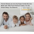 thumbnail image 4 of RUVANTI Flannel Sheets California King - 100% Cotton Brushed Bed Sheet Sets - Deep Pockets 16 Inches (fits up to 18") - All Seasons Breathable & Super Soft - Warm & Cozy - 4 Pcs - Chiseled Gray, 4 of 9