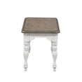 thumbnail image 3 of Pemberly Row Contemporary Magnolia Manor White Dining Bench (RTA), 3 of 6
