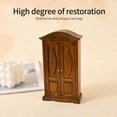 thumbnail image 4 of Vintage Armoire Miniature Furniture 1/12 Dollhouses Wooden Double Door Cabinet, 4 of 11
