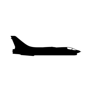 Side View F-8 Crusader Sticker Decal Die Cut - Self Adhesive Vinyl - Weatherproof - Made in USA - Many Color and Sizes - f8 f8u rf8