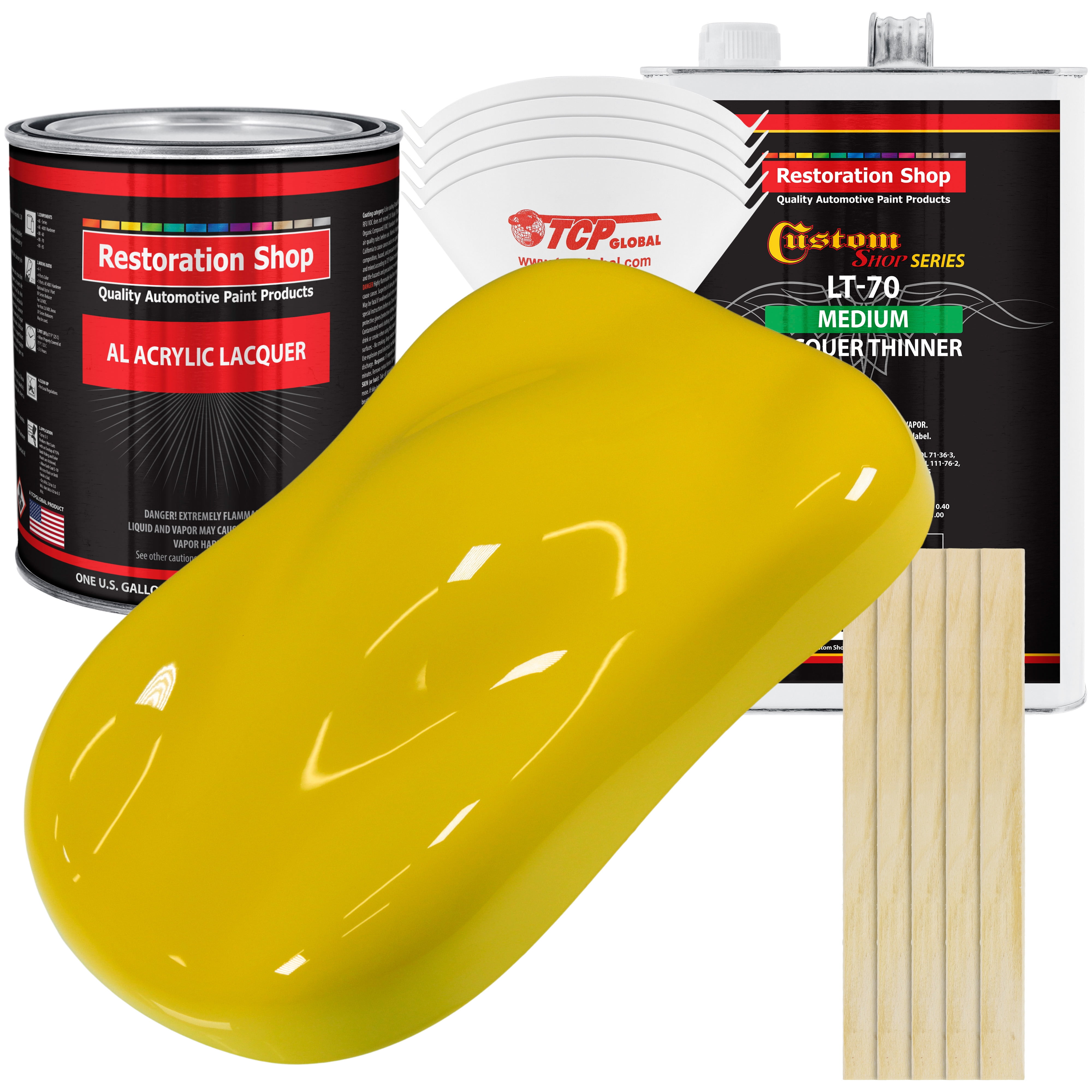 Restoration Shop Electric Yellow Acrylic Lacquer Auto Paint