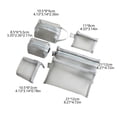 thumbnail image 6 of 6 Pack Clear Mesh Zipper Storage Pouches, Multi Size Transparent Nylon Organizer Bags, Portable Travel Pouch for Electronics Cosmetics Stationery Small Sundries Gray, 6 of 6