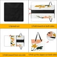 thumbnail image 3 of Cute Witch Frog Waterproof Picnic Blanket with Foldable Zipper, Suitable for Outdoor Use, Suitable for Travel, Camping, Beaches, Parks, Grasslands, Picnic Blanket Accessories, 3 of 7
