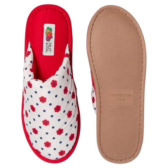Fruit of the Loom Women's Nylon Padded Slippers