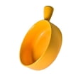 thumbnail image 2 of Round Ceramics Baking Plate Practical Household Handle Baking Tray Fruit Salad Plate for Home Kitchen Bakery (Yellow), 2 of 8