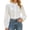 C-White90, variant on DHFJKG Long Sleeve Shirts For Women Lace Button Up Shirts Solid Color Ruffle Elegant Business Dressy Wear Office Lady Comfy Tops
