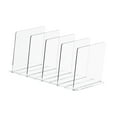 thumbnail image 4 of jifeng Acrylic Shelf Dividers Portable Adjustable Sturdy Multipurpose Clothes Partition Board Separators for Kitchen Handbags Purses 5 Pieces, 4 of 7