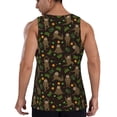 thumbnail image 3 of Xecao Sloth Doing Yoga Men's Tank Top Workout Quick Dry Sleeveless Gym Jogging Muscle Shirts Summer Swim Beach Tops, 3 of 9
