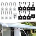 thumbnail image 4 of Versatile Double-Sided Rv Canopy Hooks: Easy Installation for Camping & Decor! Black, 4 of 6